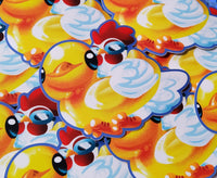 Chicken in a Duck Ring Pool Toy Sticker