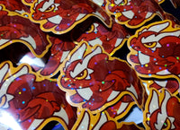 Chibi Comet the Red Fire Dragon All Grown Up Sticker
