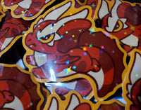 Chibi Comet the Red Fire Dragon All Grown Up Sticker