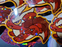 Chibi Comet the Red Fire Dragon All Grown Up Sticker