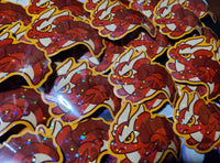 Chibi Comet the Red Fire Dragon All Grown Up Sticker