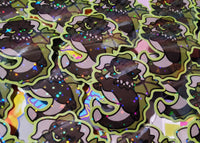 Chibi Eclipse the Black Swamp Dragon All Grown Up Sticker