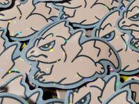Chibi Aurora the White Tundra Dragon All Grown Up Sticker