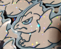 Chibi Aurora the White Tundra Dragon All Grown Up Sticker