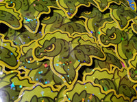 Chibi Terra the Green Forest Dragon All Grown Up Sticker