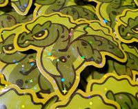 Chibi Terra the Green Forest Dragon All Grown Up Sticker