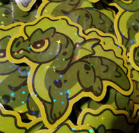 Chibi Terra the Green Forest Dragon All Grown Up Sticker
