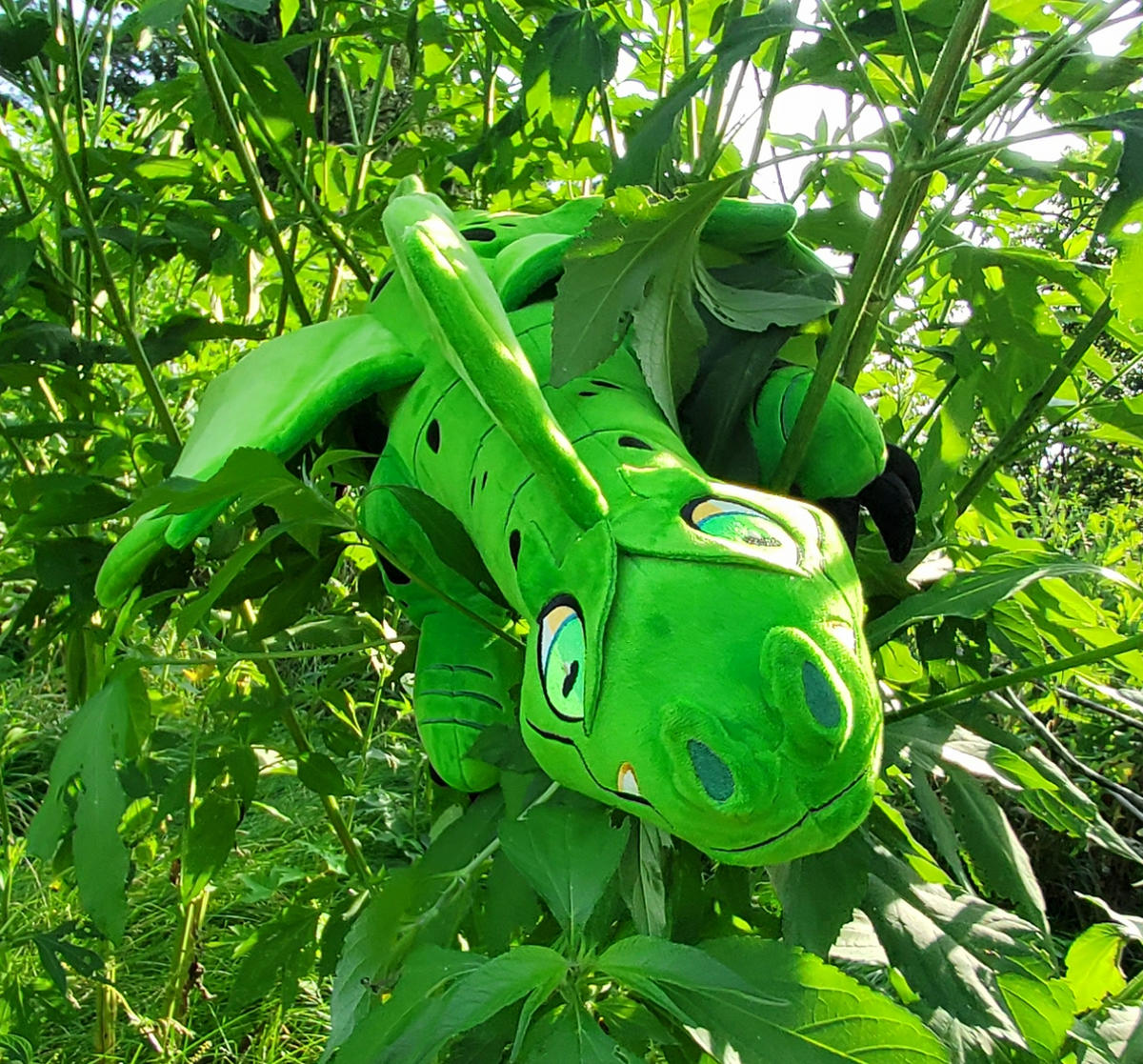 Terra, 40 Inch Green Forest Dragon Plush| Lairbrew