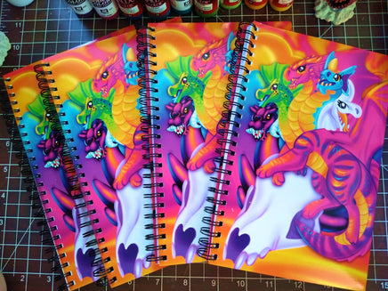 Lisa Frank Inspired Tiamat Notebook