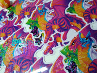 Lisa Frank Inspired Tiamat Holo Hearts Sticker