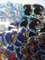 Chromatic Dragon Mini Sticker Set - Holographic - Tiamat White Black Green Blue Red - Dungeons & Dragons Inspired - Tiny Cartoon