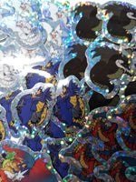 Chromatic Dragon Mini Sticker Set - Holographic - Tiamat White Black Green Blue Red - Dungeons & Dragons Inspired - Tiny Cartoon