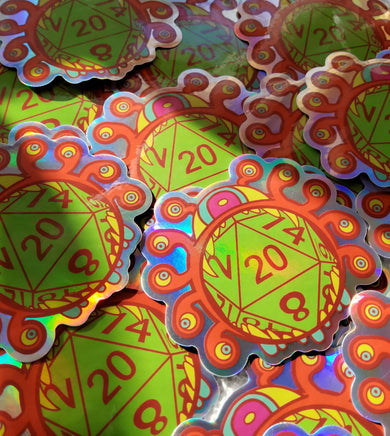 Forbidden Snack Beholder Holographic Sticker