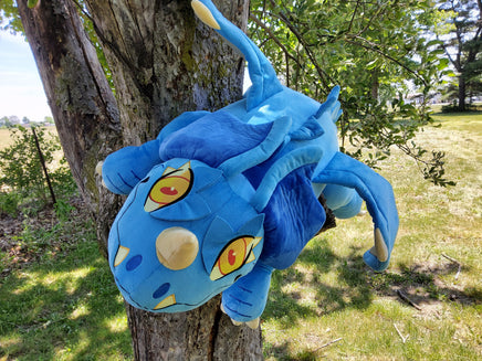 Giant 40" Blue Wyrmling Plush - UNSTUFFED