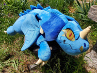 Giant 40" Blue Wyrmling Plush - UNSTUFFED