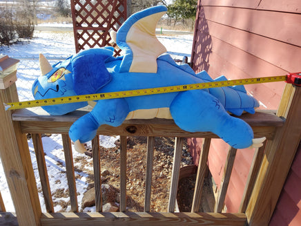 Giant 40" Blue Wyrmling Plush - UNSTUFFED