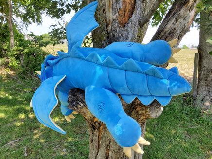 Giant 40" Blue Wyrmling Plush - UNSTUFFED