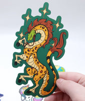 Heraldic Questing Beast - Mythological Fantasy Creature - Snake Leopard Giraffe Chimera Hybrid Hooves Viper Arthurian Quest Cryptid Crest