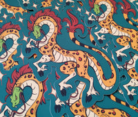 Heraldic Questing Beast - Mythological Fantasy Creature - Snake Leopard Giraffe Chimera Hybrid Hooves Viper Arthurian Quest Cryptid Crest