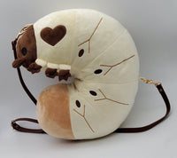 Batch 2 PRE-ORDER Love Grub Plush Bag - Beetle Insect Invertebrate Worm Maggot Larvae Invert - Plushie Purse Handbag