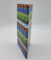 Sticker Book - Chromatic dragon repeating pattern 20 sheets - Red blue green black white - Reusable paper - Sticker hoarder collection