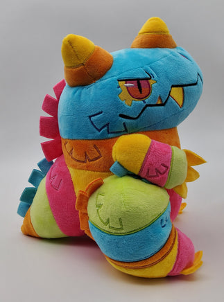 Smash the Piñata Kaiju Plush - Sugarwhacks - Blue Pink Orange Yellow Green - Monster Godzilla Substitute Pinata Candy Creature Colorful