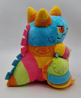 Smash the Piñata Kaiju Plush - Sugarwhacks - Blue Pink Orange Yellow Green - Monster Godzilla Substitute Pinata Candy Creature Colorful