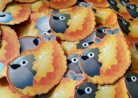 Sacabambaspis Tempura Sticker - Ordovician Japanese Cuisine - Cute Food Shrimp Jawless Fish Fossil Extinct Animal Kawaii Gondwana Fried