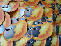 Sacabambaspis Tempura Sticker - Ordovician Japanese Cuisine - Cute Food Shrimp Jawless Fish Fossil Extinct Animal Kawaii Gondwana Fried