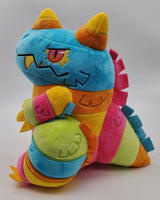 Smash the Piñata Kaiju Plush - Sugarwhacks - Blue Pink Orange Yellow Green - Monster Godzilla Substitute Pinata Candy Creature Colorful