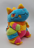 Smash the Piñata Kaiju Plush - Sugarwhacks - Blue Pink Orange Yellow Green - Monster Godzilla Substitute Pinata Candy Creature Colorful