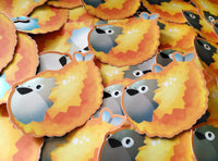Sacabambaspis Tempura Sticker - Ordovician Japanese Cuisine - Cute Food Shrimp Jawless Fish Fossil Extinct Animal Kawaii Gondwana Fried