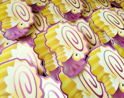 Nautilus Fish Cake Sticker - Ordovician Japanese Cuisine - Cute Food Octopus Cephalopod Naruto Squid Fossil Extinct Animal Kawaii Ramen
