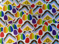 Pride Paw Transparent Sticker 3 inch Progress Flag