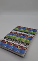 Sticker Book - Chromatic dragon repeating pattern 20 sheets - Red blue green black white - Reusable paper - Sticker hoarder collection