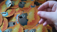 Sacabambaspis Tempura Sticker - Ordovician Japanese Cuisine - Cute Food Shrimp Jawless Fish Fossil Extinct Animal Kawaii Gondwana Fried