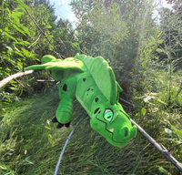 Terra, 40 Inch Green Forest Dragon Plush