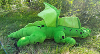 Terra, 40 Inch Green Forest Dragon Plush