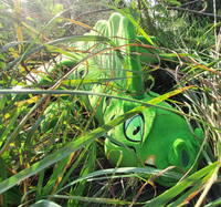 Terra, 40 Inch Green Forest Dragon Plush