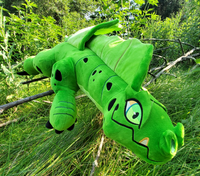 Terra, 40 Inch Green Forest Dragon Plush