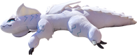 Aurora, 40 Inch White Tundra Dragon Plush