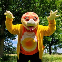 Albino Western Hognose Partial Fursuit by CityMutt