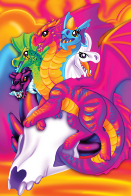 Back to School Tiamat Mini Print