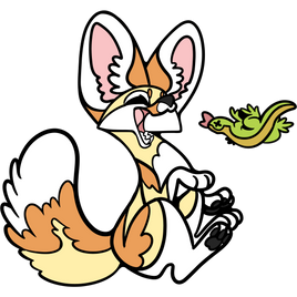 PRE-ORDER - Fennec Fox Pin + Magnet Set