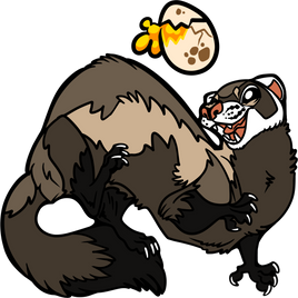 PRE-ORDER - Ferret Pin + Magnet Set