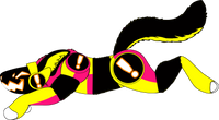 INTEREST CHECK - Hazard the Red & Yellow Giant UV Reactive Protogen