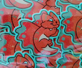 Chibi Copper Dragon Sticker
