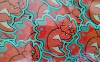 Chibi Copper Dragon Sticker
