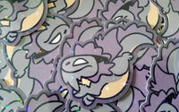 Chibi Silver Dragon Sticker