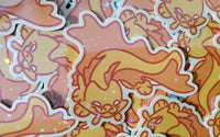 Chibi Gold Dragon Sticker